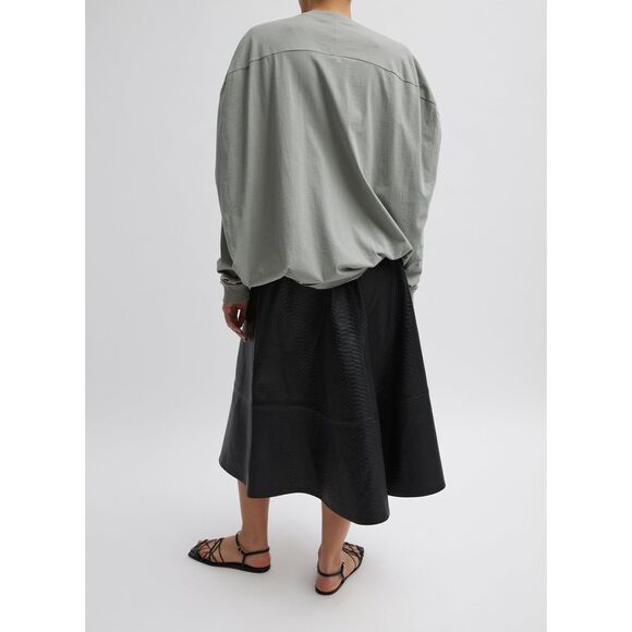 Embossed Python Circle Skirt - Picture 5 of 11